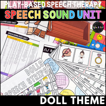 Load image into Gallery viewer, Play-Based Speech Therapy: Dolls Theme Speech Sound Unit