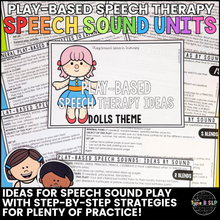 Load image into Gallery viewer, Play-Based Speech Therapy: Dolls Theme Speech Sound Unit