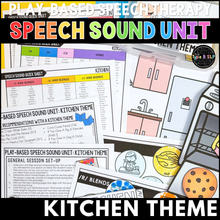 Load image into Gallery viewer, Play-Based Speech Therapy: Kitchen Theme Speech Sound Unit