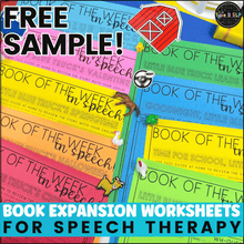 Load image into Gallery viewer, FREE SAMPLE Book Companion Expansion Pages for Speech Therapy | Bear Came Along