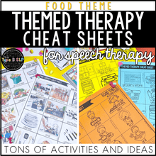 Load image into Gallery viewer, Food Themed Word Lists | Themed Cheat Sheets for Speech Therapy