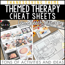 Load image into Gallery viewer, Thanksgiving Themed Word Lists | Cheat Sheets for Speech Therapy