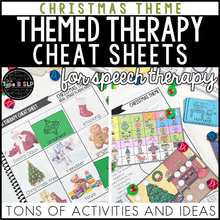 Load image into Gallery viewer, Christmas Themed Word Lists | Cheat Sheets for Speech Therapy