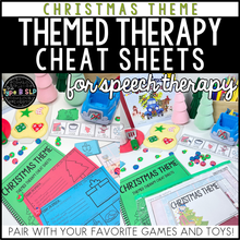 Load image into Gallery viewer, Christmas Themed Word Lists | Cheat Sheets for Speech Therapy