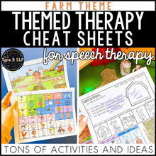 Load image into Gallery viewer, Farm Themed Word Lists | Cheat Sheets for Speech Therapy