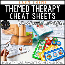 Load image into Gallery viewer, Farm Themed Word Lists | Cheat Sheets for Speech Therapy