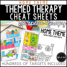 Load image into Gallery viewer, Home Themed Word Lists | Cheat Sheets for Speech Therapy