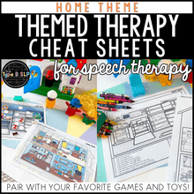 Load image into Gallery viewer, Home Themed Word Lists | Cheat Sheets for Speech Therapy