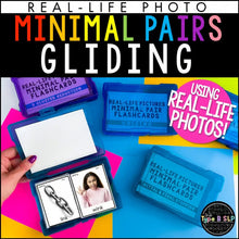 Load image into Gallery viewer, Gliding Minimal Pairs: Real-Life Flashcards Print & Digital