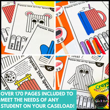 Load image into Gallery viewer, Winter Themed Fine Motor Practice: Popsicle Stick Art for Speech Therapy