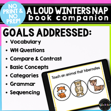 Load image into Gallery viewer, A Loud Winter's Nap: A No Print No Prep Book Companion