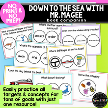 Load image into Gallery viewer, Down to Sea with Mr Magee: No Print Digital Book Companion for Speech Therapy