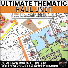Load image into Gallery viewer, Ultimate Thematic FALL UNIT for Speech Therapy | Camping Theme
