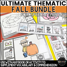 Load image into Gallery viewer, Ultimate Thematic Units for FALL Bundle for Speech Therapy