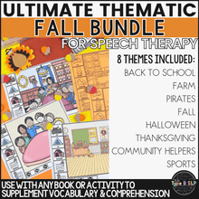 Load image into Gallery viewer, Ultimate Thematic Units for FALL Bundle for Speech Therapy