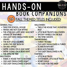 Load image into Gallery viewer, Fall Themed Hands-On Book Companions for Speech Therapy