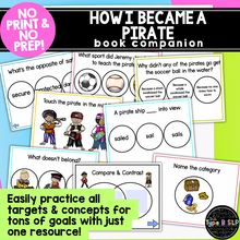 Load image into Gallery viewer, Digital Book Companion for Speech Therapy: How I Became a Pirate Book Companion