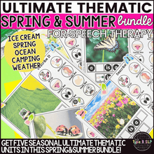 Load image into Gallery viewer, The Ultimate Thematic Units for Speech: Spring and Summer GROWING Bundle