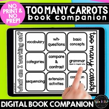 Load image into Gallery viewer, Too Many Carrots Book Companion for Speech Therapy: No Print No Prep