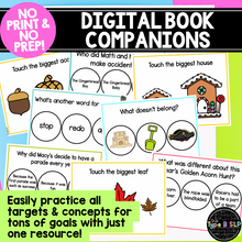 Load image into Gallery viewer, No Print No Prep Digital Book Companions Bundle for Speech Therapy