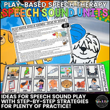 Load image into Gallery viewer, Play-Based Speech Therapy: Speech Sound Toy Units Growing Bundle