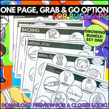 Load image into Gallery viewer, Play-Based Speech Therapy: Speech Sound Toy Units Growing Bundle