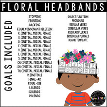 Load image into Gallery viewer, Spring Flower Headband Craft for Speech Therapy: Spring Theme Speech
