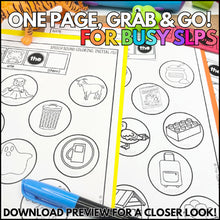 Load image into Gallery viewer, Speech Sound Sentence Expansion Worksheets for Speech Therapy | Articulation
