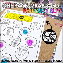 Load image into Gallery viewer, Speech Therapy Sentence Expansion Worksheets for Speech & Language BUNDLE