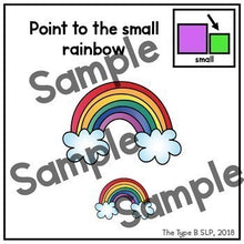 Load image into Gallery viewer, No Print Basic Concepts for Speech Therapy: Big/Small w/Task Box Cards