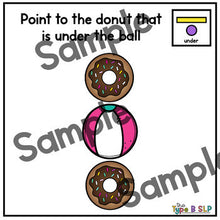 Load image into Gallery viewer, No Print Basic Concepts for Speech Therapy: Over/Under w/Task Box Cards