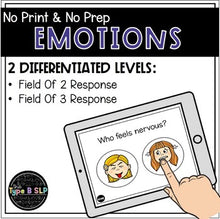 Load image into Gallery viewer, No Print No Prep Questions: Emotions/Feeling Words FREEBIE