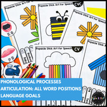 Load image into Gallery viewer, Spring Themed Fine Motor Practice: Popsicle Stick Art for Speech Therapy