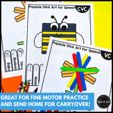 Load image into Gallery viewer, Spring Themed Fine Motor Practice: Popsicle Stick Art for Speech Therapy