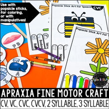 Load image into Gallery viewer, Apraxia of Speech Activity | Spring Themed Fine Motor Art
