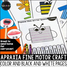 Load image into Gallery viewer, Apraxia of Speech Activity | Spring Themed Fine Motor Art