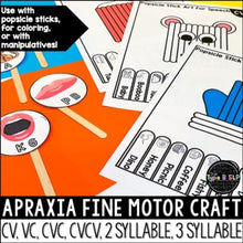 Load image into Gallery viewer, Apraxia of Speech Activity | Winter Themed Fine Motor Art