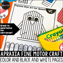 Load image into Gallery viewer, Apraxia of Speech Activity | Winter Themed Fine Motor Art