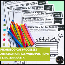 Load image into Gallery viewer, Speech and Language Fine Motor Practice: Popsicle Stick Art BUNDLE