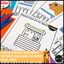 Load image into Gallery viewer, Summer Themed Fine Motor Practice: Popsicle Stick Art for Speech Therapy