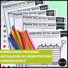 Load image into Gallery viewer, Fall Themed Fine Motor Practice: Popsicle Stick Art for Speech Therapy