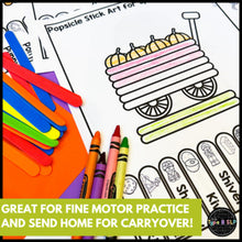 Load image into Gallery viewer, Fall Themed Fine Motor Practice: Popsicle Stick Art for Speech Therapy