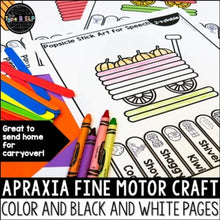 Load image into Gallery viewer, Apraxia of Speech Activity | Fall Themed Fine Motor Art