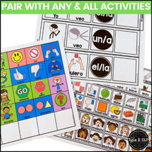 Load image into Gallery viewer, English & Spanish Sentence Strips BUNDLE: Mega Visuals for Speech Therapy