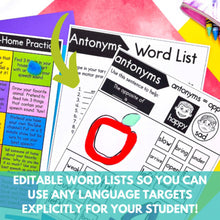 Load image into Gallery viewer, Busy Homework for Language Goals: Speech Therapy