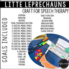 Load image into Gallery viewer, Speech and Language St Patrick's Day Leprechaun Headbands: No Prep Craft