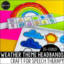 Load image into Gallery viewer, Weather Theme Headband Craft for Speech Therapy: Spring Craft for Speech