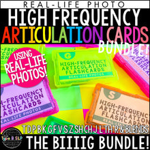 Load image into Gallery viewer, Real Life Articulation Flashcards using High Frequency Words: The Big Bundle