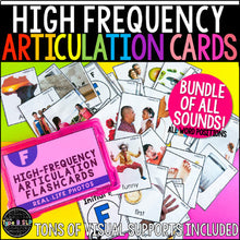Load image into Gallery viewer, Real Life Articulation Flashcards using High Frequency Words: The Big Bundle