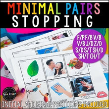 Load image into Gallery viewer, Stopping Minimal Pairs: Real-Life Flashcards Print & Digital
